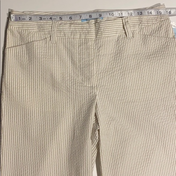 Gene Meyer SZ 8 Striped Flat Front Pants New D10 - Picture 12 of 14